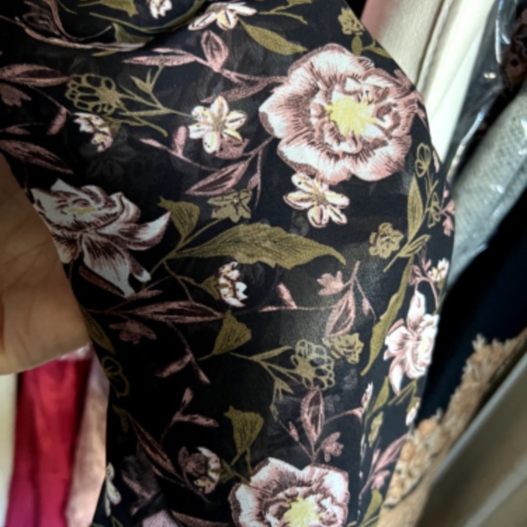 Unique Dark Floral Romantic Gothic-Vintage look-Black Minidress-Medium - Picture 5 of 9